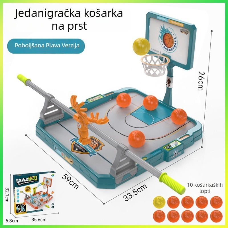 Dječja stolna igra basketa prstima – unutarnje interaktivno natjecanje uz tajmer, za djecu od 4 do 6 godina