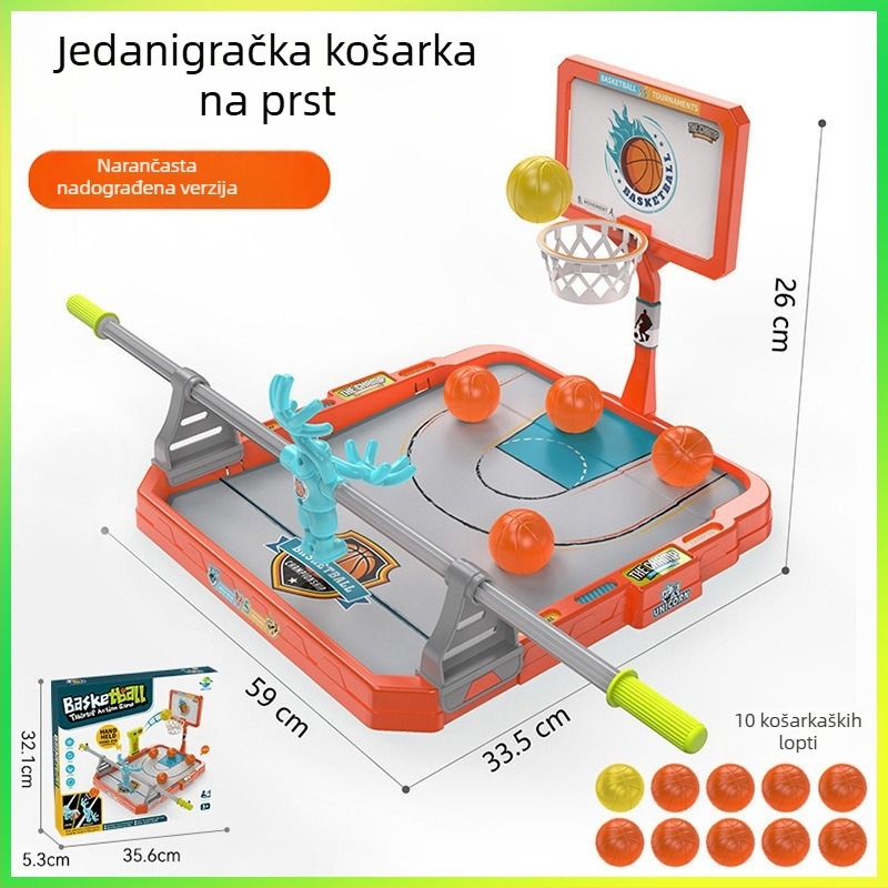 Dječja stolna igra basketa prstima – unutarnje interaktivno natjecanje uz tajmer, za djecu od 4 do 6 godina