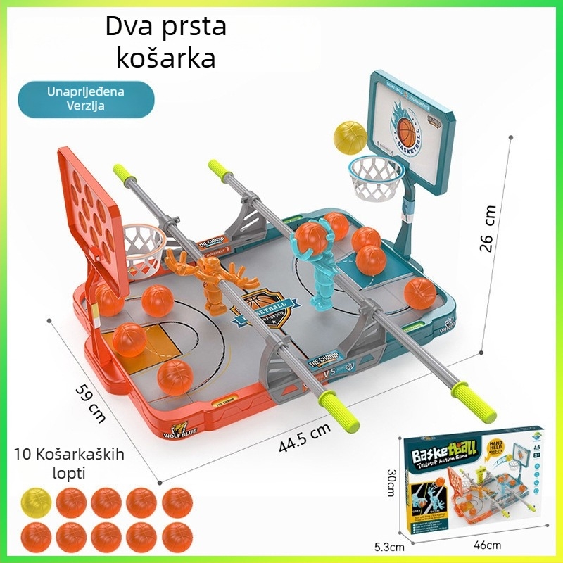 Dječja stolna igra basketa prstima – unutarnje interaktivno natjecanje uz tajmer, za djecu od 4 do 6 godina