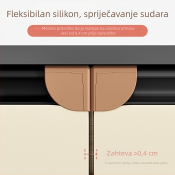 Zaštitnik kuta ormarića s ručkom u obliku ventilatora — zaštita od sudara za ladice, vrata i stolove; branda Wood bean, pakiranje 1200, šifra proizvoda 1111