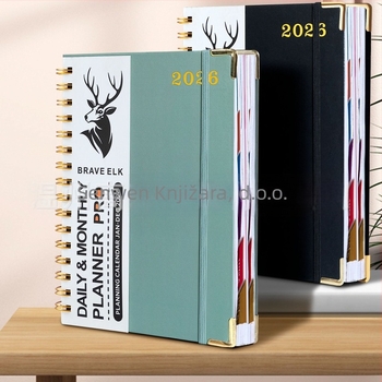 Takemori poslovni zapisnik s navlakom od umjetne kože, 80 gsm papir, 300-400 stranica, uredski bilježnica
