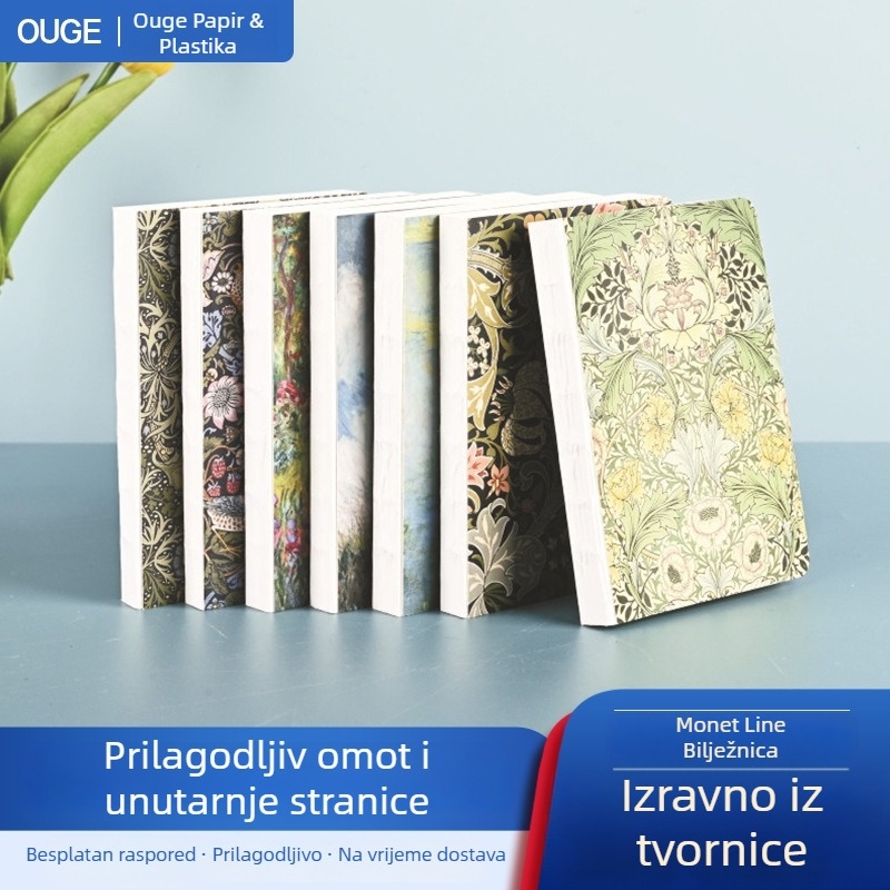Bilježnica Ouge s ljepilnim povezom Dowling papir 100 g, 100 stranica