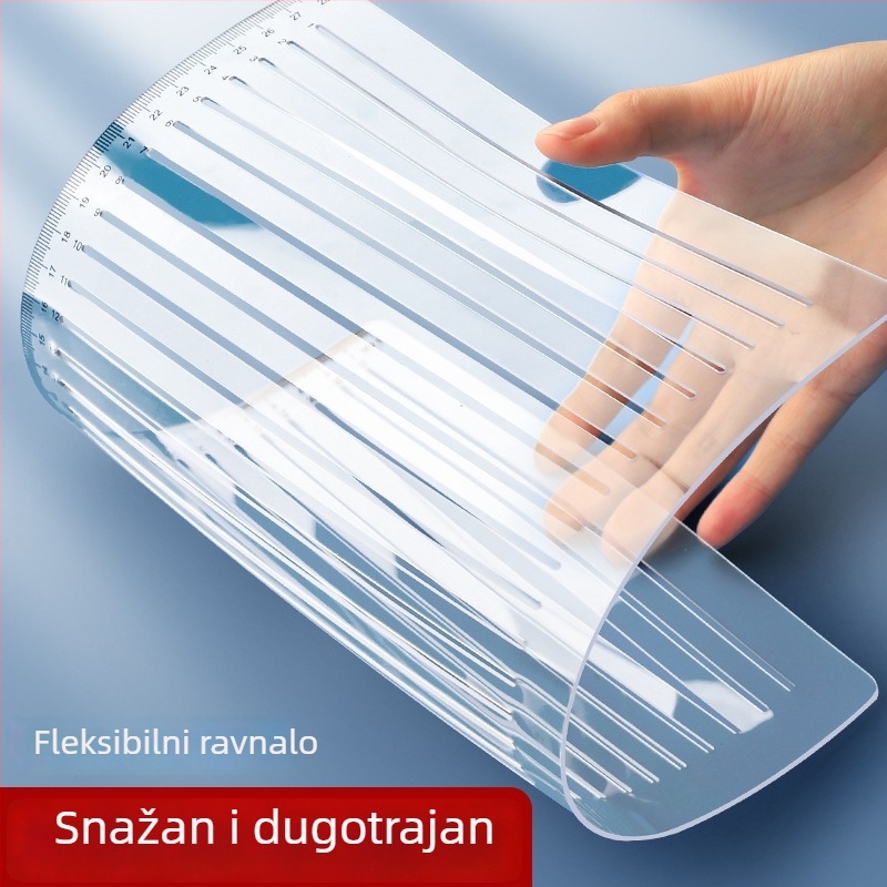 A4 ravnalo s mrežom, bez linija, razmak 0,9 cm i 1 cm, alat za magistarski ispit