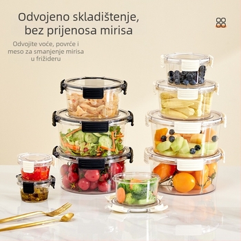 Qiaofeng plastična kutija za hranu s poklopcem — moderan jednostavan dizajn, funkcija brtvljenja