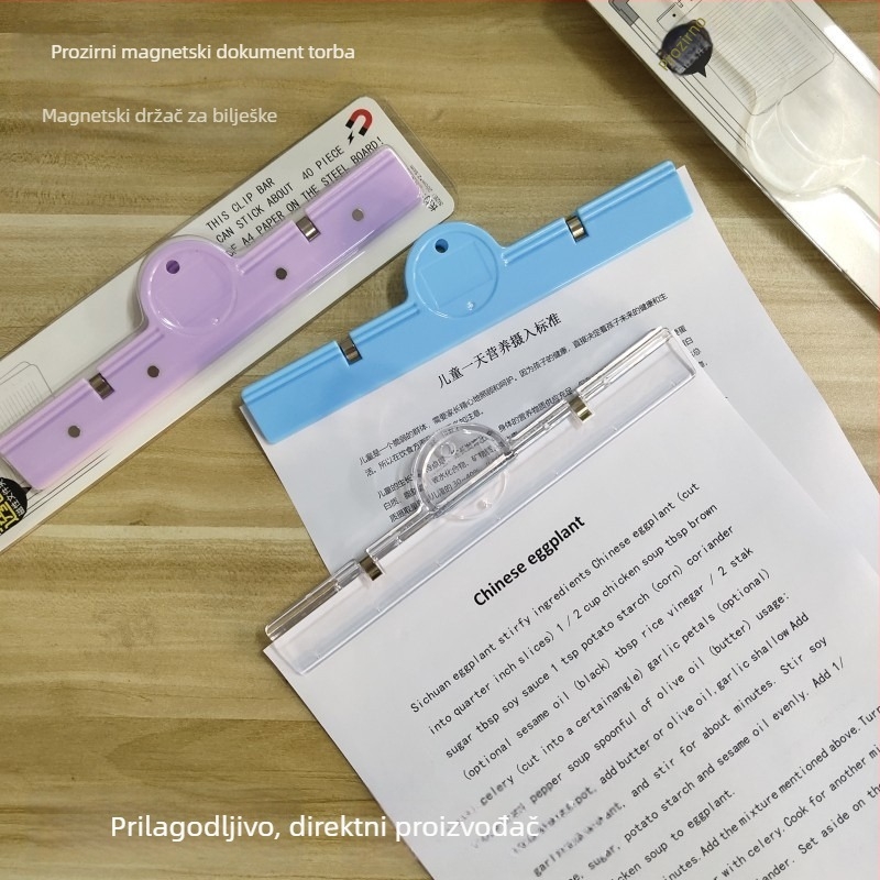 Akrilni klip s magnetom za dokumente i ploče, snažan magnet