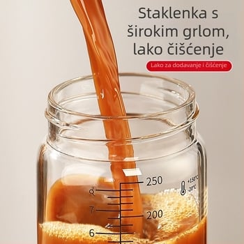 Staklena boca za doziranje kineske medicine s graduacijom, borosilikatno staklo, 301-500 ml, prijenosna, hermetički zatvorena, mikrovalno sigurna