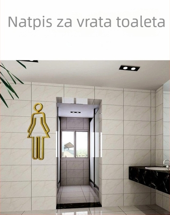WC vrata tablica ABS – sigurnost, oznake namještaja, oznake uređaja, napitci