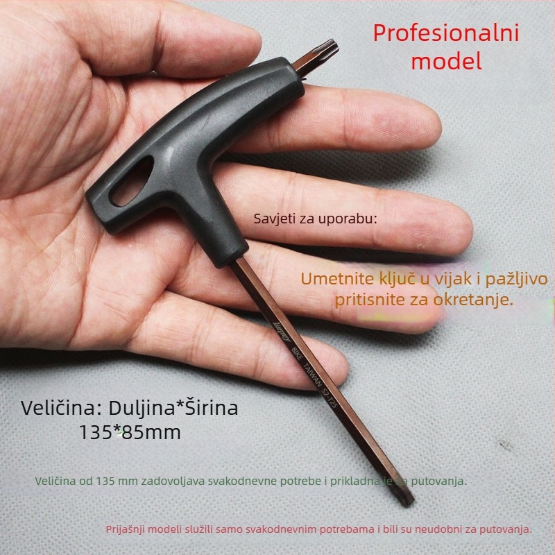 Torx ključ T25 za planinski bicikl, S2 čelik, LIEPEY – alat za ugradnju i demontažu vijaka disk kočnice
