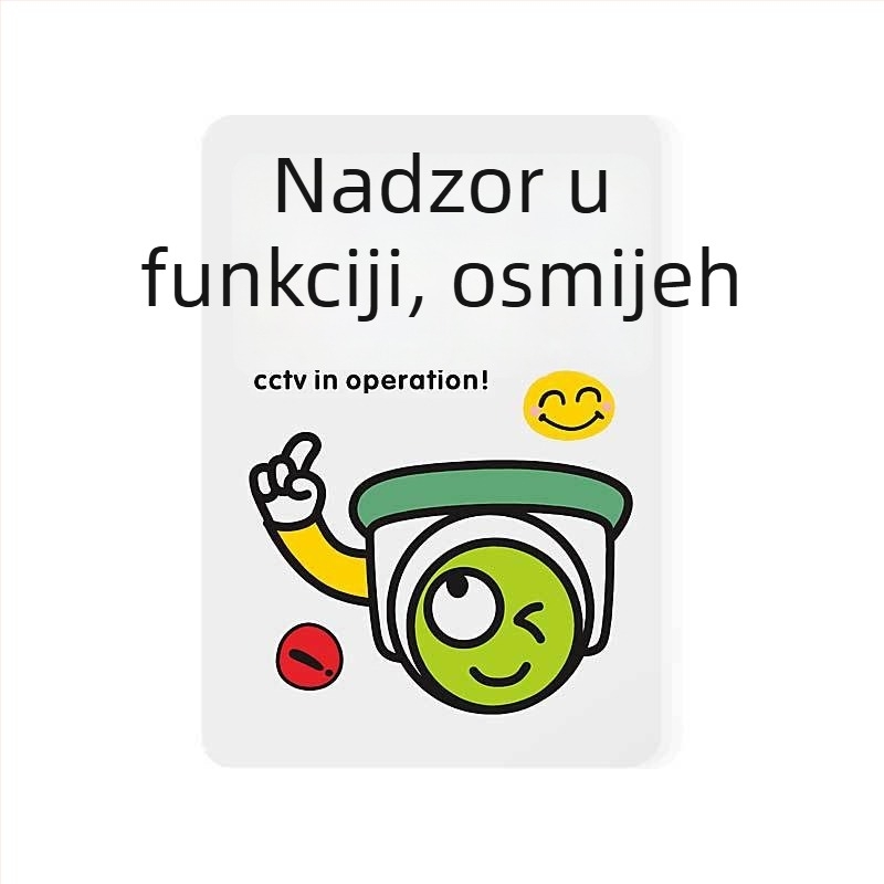 Beilong akrilni znak za zonu nadzora, prilagodljiv, podsjetnik nadzora