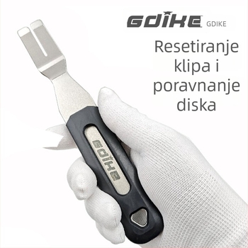 GDIKE Alat za bicikle s disk brzom – širič klipa kaliper, poravnanje pločica, nehrđajući čelik