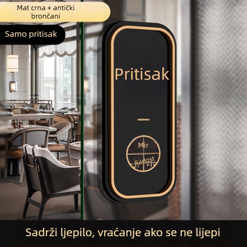 Akrilni znak za klizna vrata Push-Pull | UV tisak | prilagodljiv