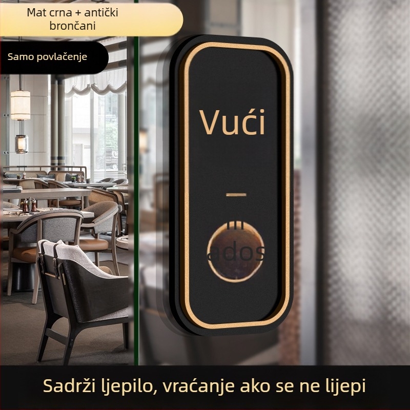 Akrilni znak za klizna vrata Push-Pull | UV tisak | prilagodljiv