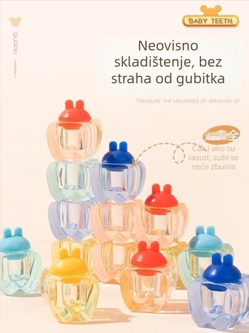 20 kutija za sjećanje mliječnih zuba za djecu, plastična kutija za čuvanje zuba, za uzrast 0–3 godine