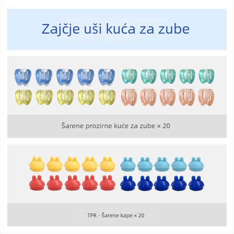 20 kutija za sjećanje mliječnih zuba za djecu, plastična kutija za čuvanje zuba, za uzrast 0–3 godine