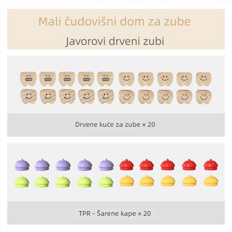 20 kutija za sjećanje mliječnih zuba za djecu, plastična kutija za čuvanje zuba, za uzrast 0–3 godine