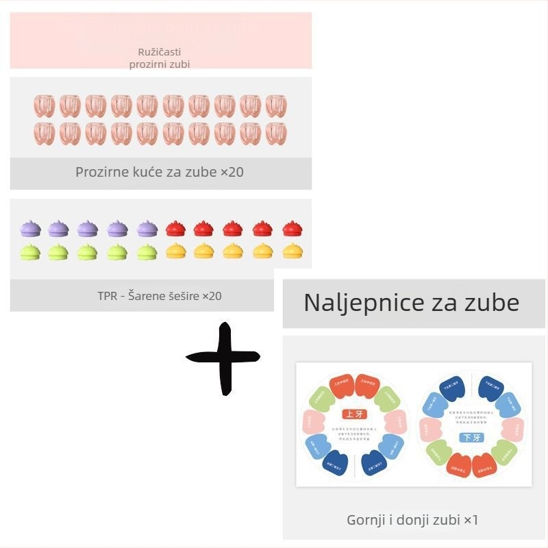 20 kutija za sjećanje mliječnih zuba za djecu, plastična kutija za čuvanje zuba, za uzrast 0–3 godine
