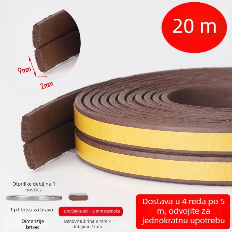 DEI model brtvni trak za prozore, namijenjen prozorima, Tip: Drugo, Obrada: Drugo