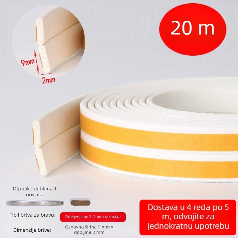 DEI model brtvni trak za prozore, namijenjen prozorima, Tip: Drugo, Obrada: Drugo