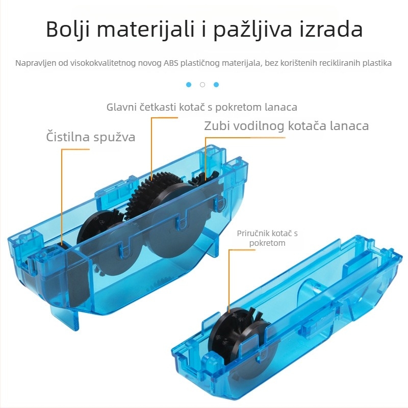 Kutija za čišćenje lanaca bicikla za planinske i cestovne bicikle