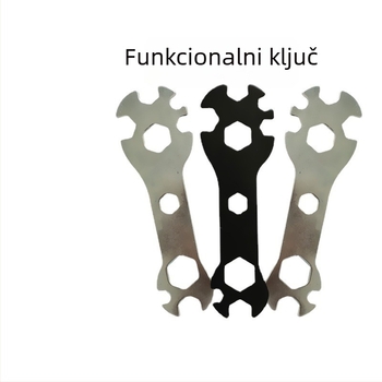 Dvostrani ključ za bicikl, višenamjenski, 45# čelik