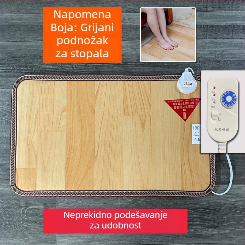 Električni grijaći podložak za stopala ispod radnog stola – USB napajanje, pamuk gornji sloj, grijaća podloga za stopala
