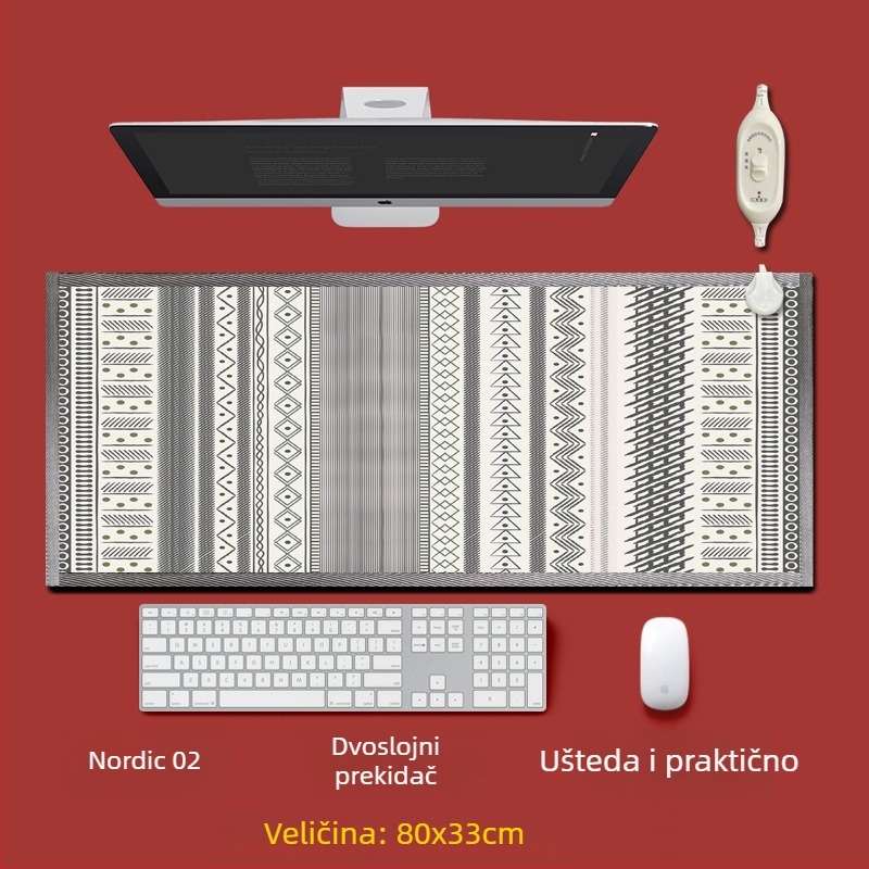 Električni grijaći podložak za stopala ispod radnog stola – USB napajanje, pamuk gornji sloj, grijaća podloga za stopala
