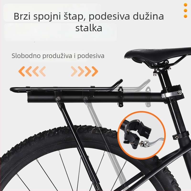West Rider stražnji nosač bicikla s košarom za planinski bicikl – aluminijska legura
