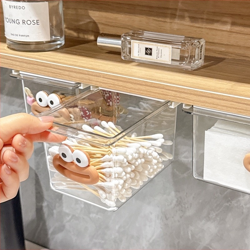 Stolna kutija za pohranu – plastični kozmetički organizator s ormarićem ispod ogledala i izvlačnim pretincem, model H254000