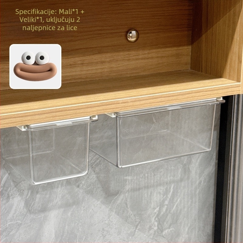 Stolna kutija za pohranu – plastični kozmetički organizator s ormarićem ispod ogledala i izvlačnim pretincem, model H254000