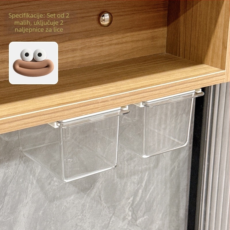 Stolna kutija za pohranu – plastični kozmetički organizator s ormarićem ispod ogledala i izvlačnim pretincem, model H254000