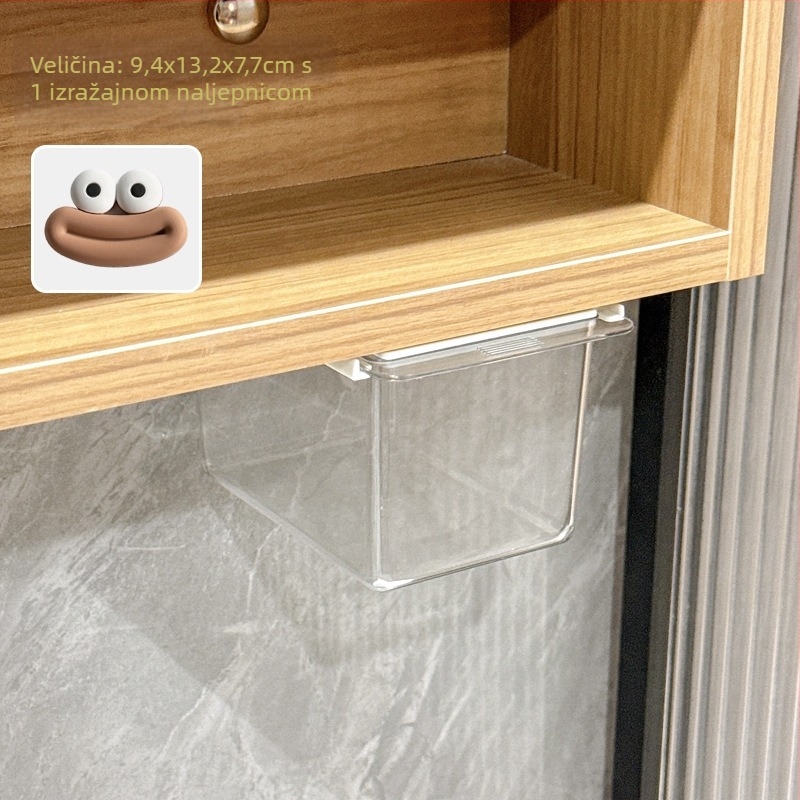 Stolna kutija za pohranu – plastični kozmetički organizator s ormarićem ispod ogledala i izvlačnim pretincem, model H254000