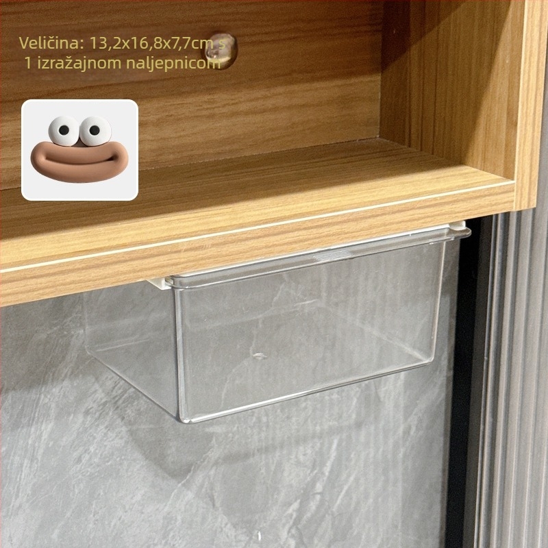 Stolna kutija za pohranu – plastični kozmetički organizator s ormarićem ispod ogledala i izvlačnim pretincem, model H254000