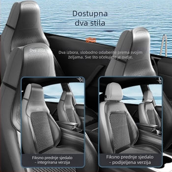 Prozračna navlaka za sjedalo automobila s ventilatorom za hlađenje, prozračna ljetna podloga za sjedenje