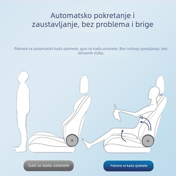 Prozračna navlaka za sjedalo automobila s ventilatorom za hlađenje, prozračna ljetna podloga za sjedenje