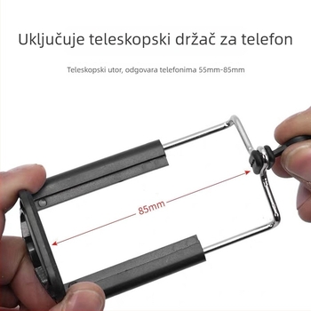 Fleksibilni stativ za telefon s Bluetooth daljinskim upravljačem, protiv podrhtavanja, stolni nosač za selfie i prijenos uživo