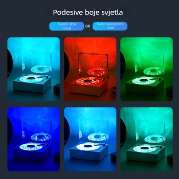 Bluetooth mini zvučnik s projekcijom zvjezdanog neba i ugrađenom baterijom (Bluetooth 5.0, 5W, 2000–4000mAh, 100Hz–20kHz, SNR ≥70dB)