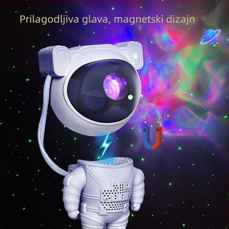 Projektor zvjezdane svjetlosti s astronautom za spavaću sobu – Mingyoupin, model 584556, stil 41545, Licencirana privatna marka: Da