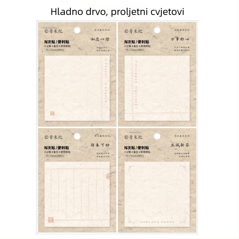 Qinghe Ji Slatke karikature ljepljive bilješke – Ins stil, set indeksnih naljepnica za dnevnik