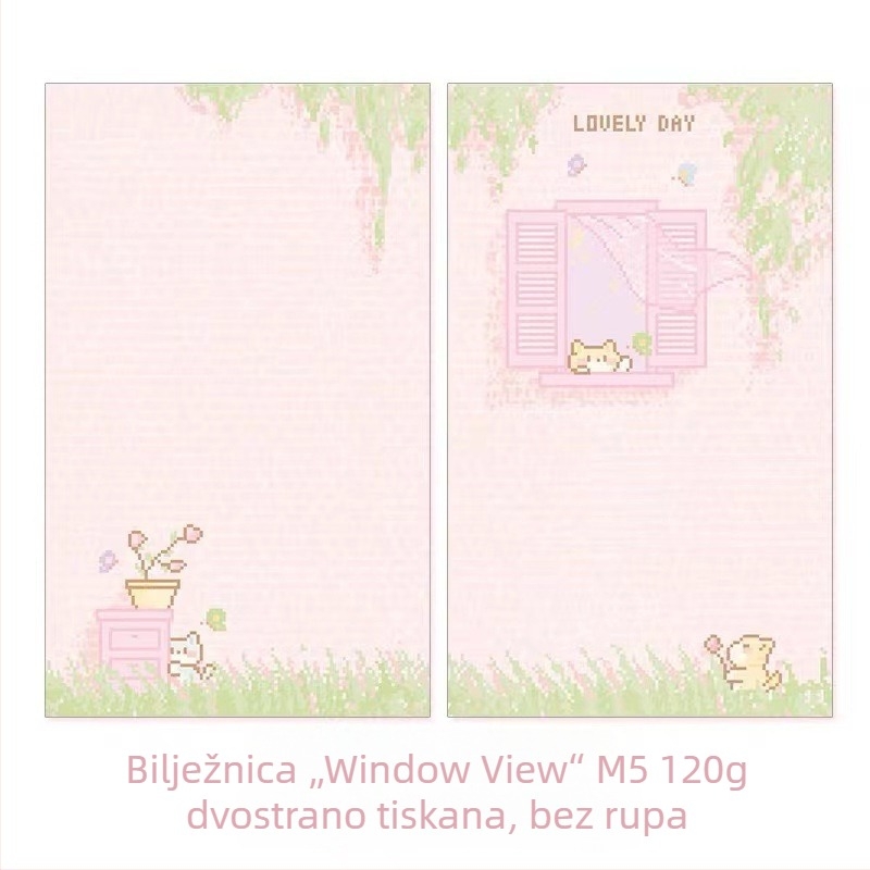 Princess Lark ljepljive bilješke – sladak stil, običan papir, tisak, Ruby branda