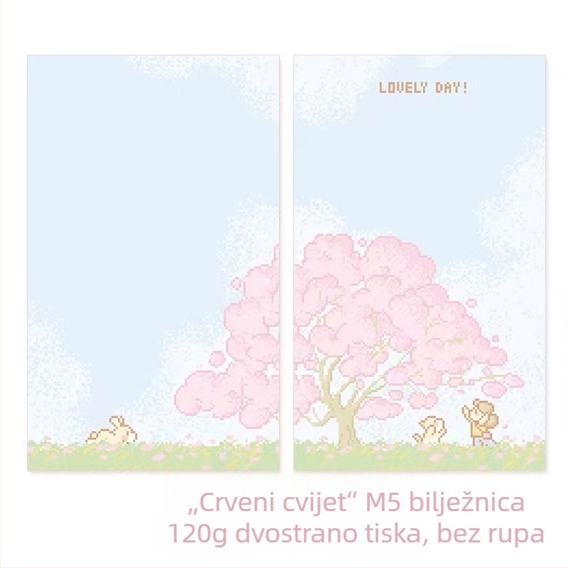 Princess Lark ljepljive bilješke – sladak stil, običan papir, tisak, Ruby branda