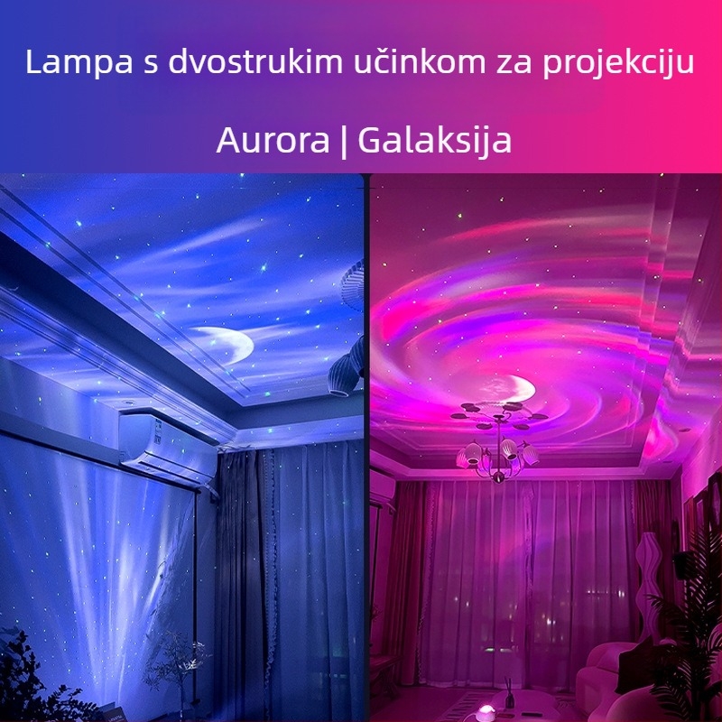 Projektor zvjezdane neba – USB napajanje, Bluetooth, daljinski upravljač, stereo, stolna instalacija