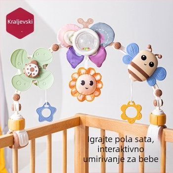 Emperor visići zvončić za krevetić — obrazovna igračka za bebe 0–3 godine, plastika, podržava emocionalni, vizualni i intelektualni razvoj te koordinaciju ruka-oko