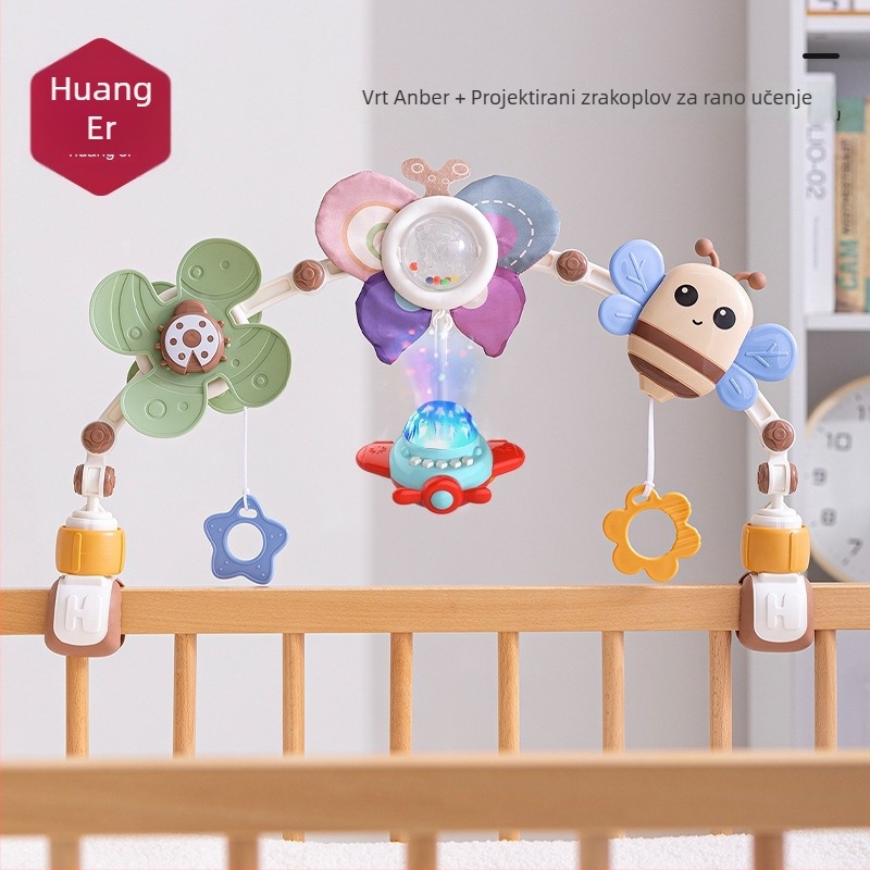 Emperor visići zvončić za krevetić — obrazovna igračka za bebe 0–3 godine, plastika, podržava emocionalni, vizualni i intelektualni razvoj te koordinaciju ruka-oko