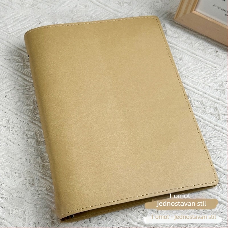 Obloga bilježnice s imitacijom kože, binder vezanje, odvojivi klip, 1–50 stranica