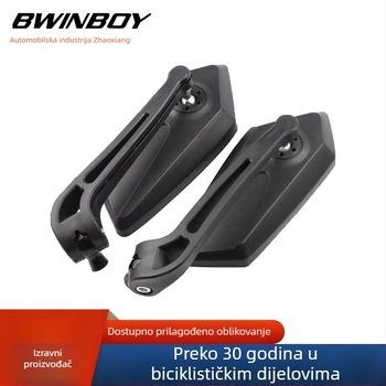 Motociklističko retrovizor (kvadratni oblik, model H2516, ugradnja prednje i stražnje, za svakodnevnu vožnju)