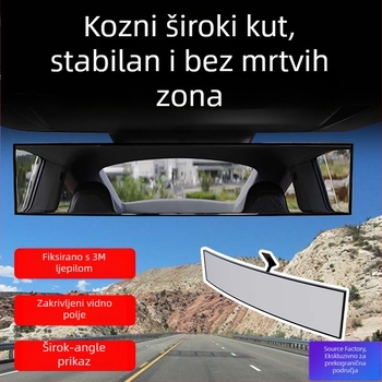 Unutarnji automobilinski retrovizor AC-1400, ABS, universalni tip, višestruko podešavanje, težina 219 g