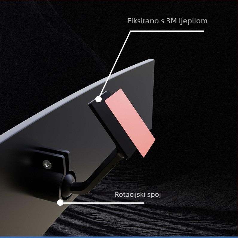 Unutarnji automobilinski retrovizor AC-1400, ABS, universalni tip, višestruko podešavanje, težina 219 g