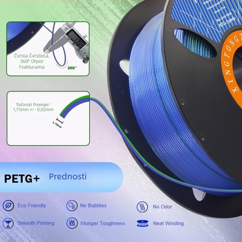 PETG 3D filament za ispis — PLA-kompatibilan, FDM, tolerancija ±0.03mm, 1.3kg | Haichuang Future Technology