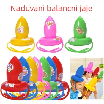 Uskrsno nafukljivo uravnotežujuće jaje - PVC interaktivna igračka, uzrast 7–14 godina, unisex, pakiranje Opp bag