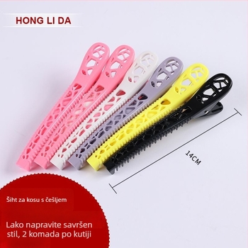 Klip za kosu s podjelom i zubima, tip Shark clip, plastika/resin, Honglida, ručno izrađeno